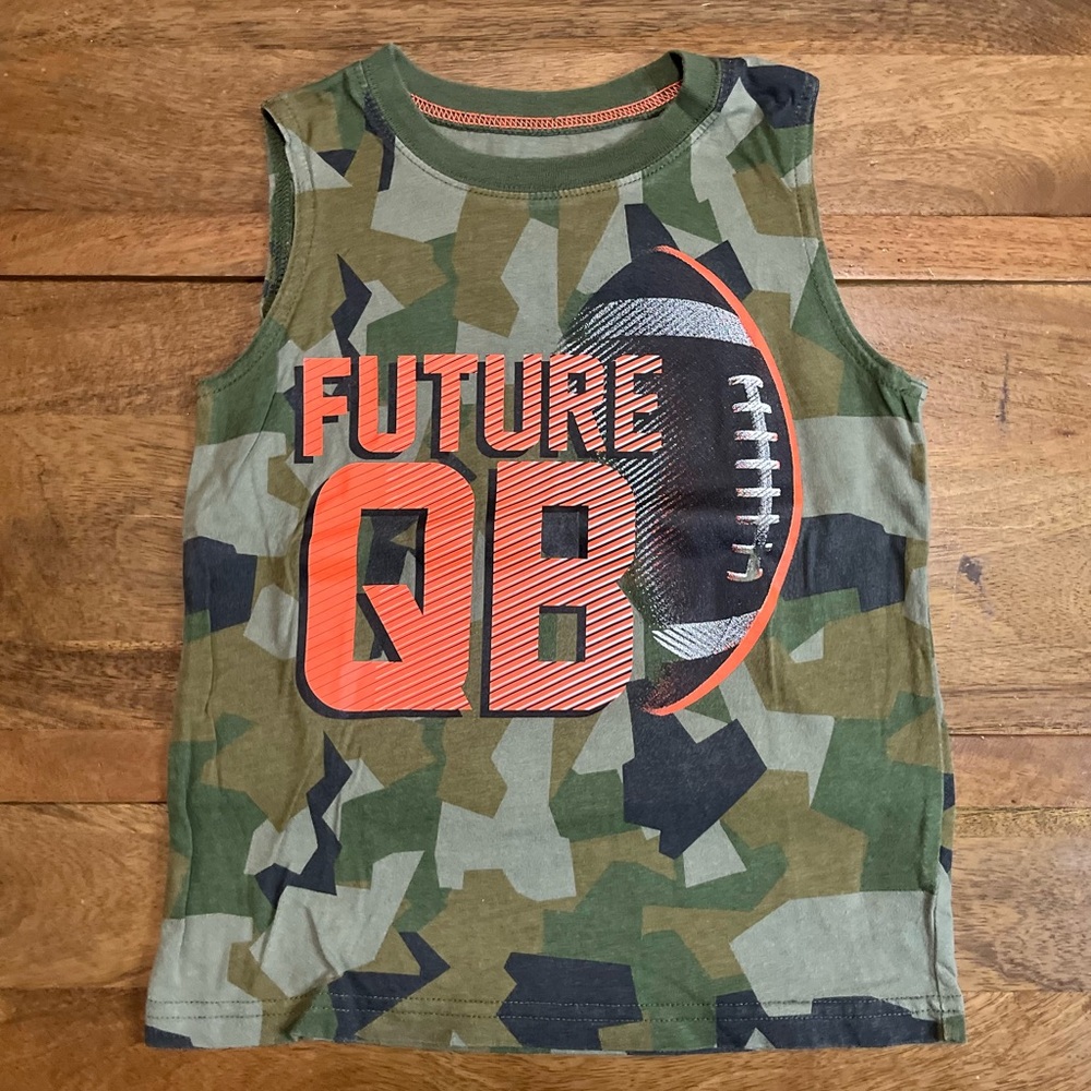 Carter's Green Camouflage 'Future QB' Tank Top